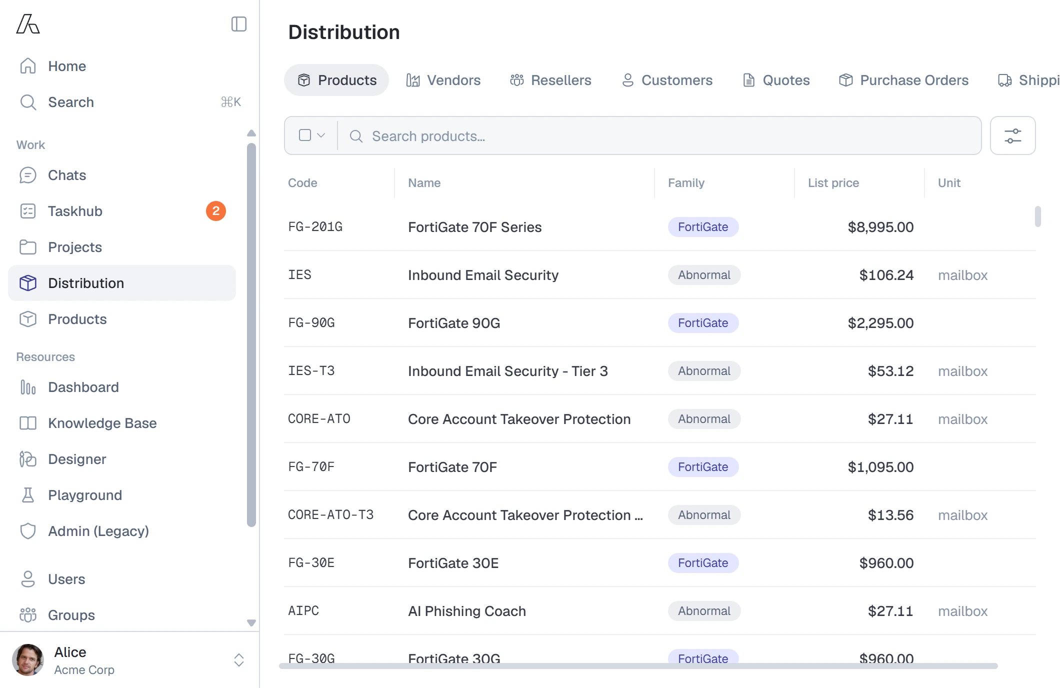 An opportunity surfaced into a rep worklist ranked by value